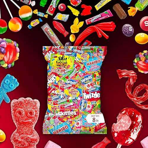 Bulk Candy Variety Pack - 8 lb Candy - Bulk Individually Wrapped - Candies - Trick Or Treat Candies - Piñata Filler Stuffers - Pinata Stuffers - Party Favors - Father's Day - Image 8