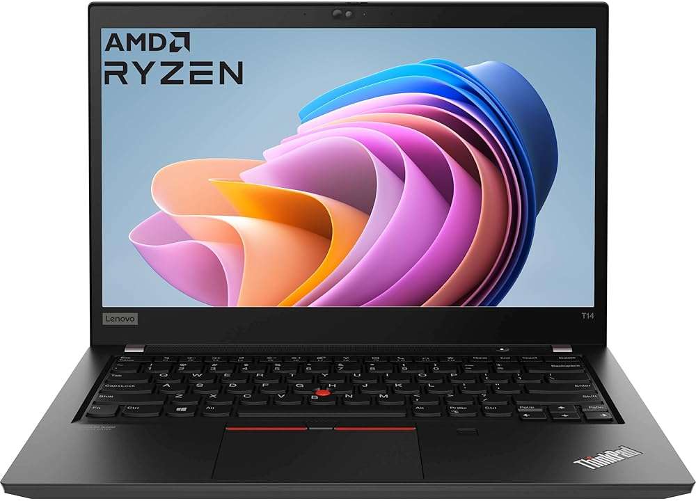 Lenovo Thinkpad T14 (Gen 1) 14" Laptop, AMD Ryzen 5 Pro 4650U 2.1Ghz, 32GB DDR4, 1TB NVMe SSD, 1080p Full HD, Windows 11 Pro (Renewed) - Image 1