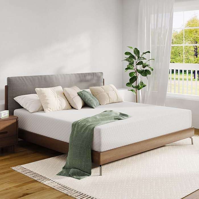 Novilla King Mattress, 12 Inch King Size Memory Foam Mattress with Comfort Foam for Pressure Relief & Cool Fresh Sleep, Removable Washable Cover,Mattresses in a Box,Medium Firm - Image 2