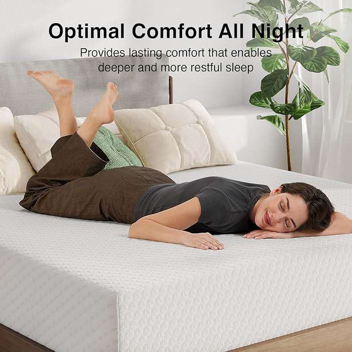 Novilla King Mattress, 12 Inch King Size Memory Foam Mattress with Comfort Foam for Pressure Relief & Cool Fresh Sleep, Removable Washable Cover,Mattresses in a Box,Medium Firm - Image 6