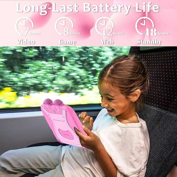 YINOCHE Kids Tablet 7 inch Tablet for Kids 3-7 Toddler Tablets for Kids Toddlers 32 GB Android Children's Tab with Dual Cameras Parental Control Pre-Installed Kids Apps Kid-Proof Case (Red) - Image 7