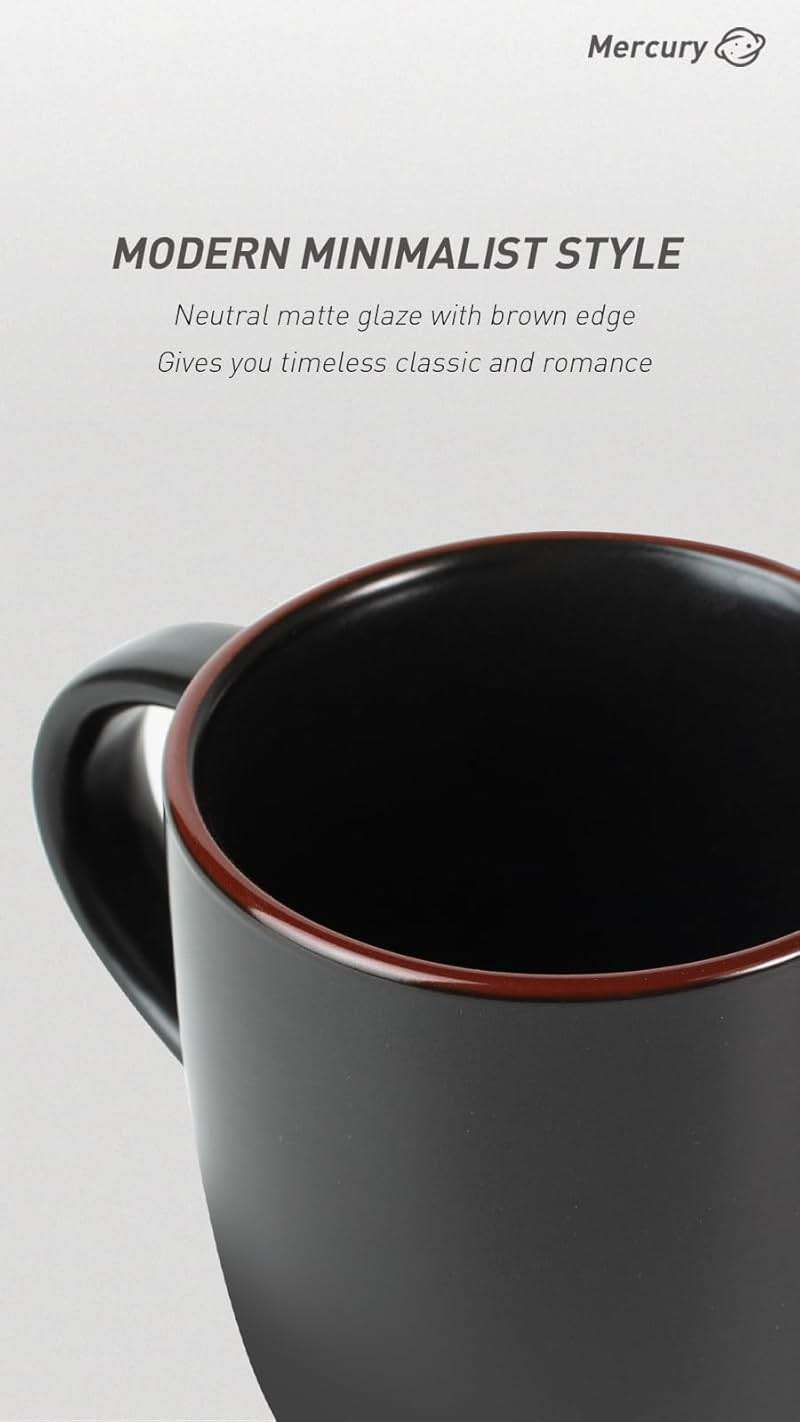 famiware Mercury Coffee Mugs 13 oz, Coffee Mugs Set of 4 with Handle, Cups for Latte, Hot Tea, Cappuccino, Mocha, Cocoa, Multi-color - Image 4