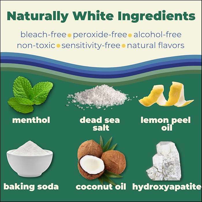Happy Tooth Natural Teeth Whitening Kit, Strips for Sensitive Teeth, Enamel Safe, Dentist Formulated, Fluoride Free, Natural Ingredients, Gentle Daily Use, 28 Strips, 14 Treatments, Fresh Mint Flavor - Image 3