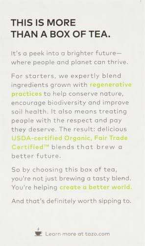 TAZO Organic Green Tea, Green Ginger, Caffeinated Tea, 16 Total Bags - Image 5