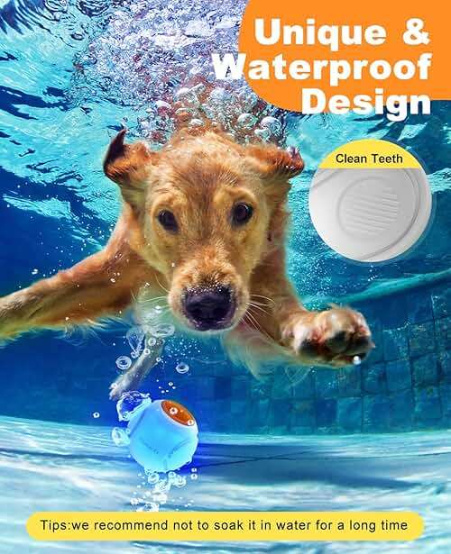 Xeuch LED Dog Ball Rechargeable, Light Up Dog Ball Toys, Bounce-Activated Durable Fetch Ball, Natural Rubber, Unique Scent, 2.5 inches, for Small & Medium Dogs (Orange) - Image 6