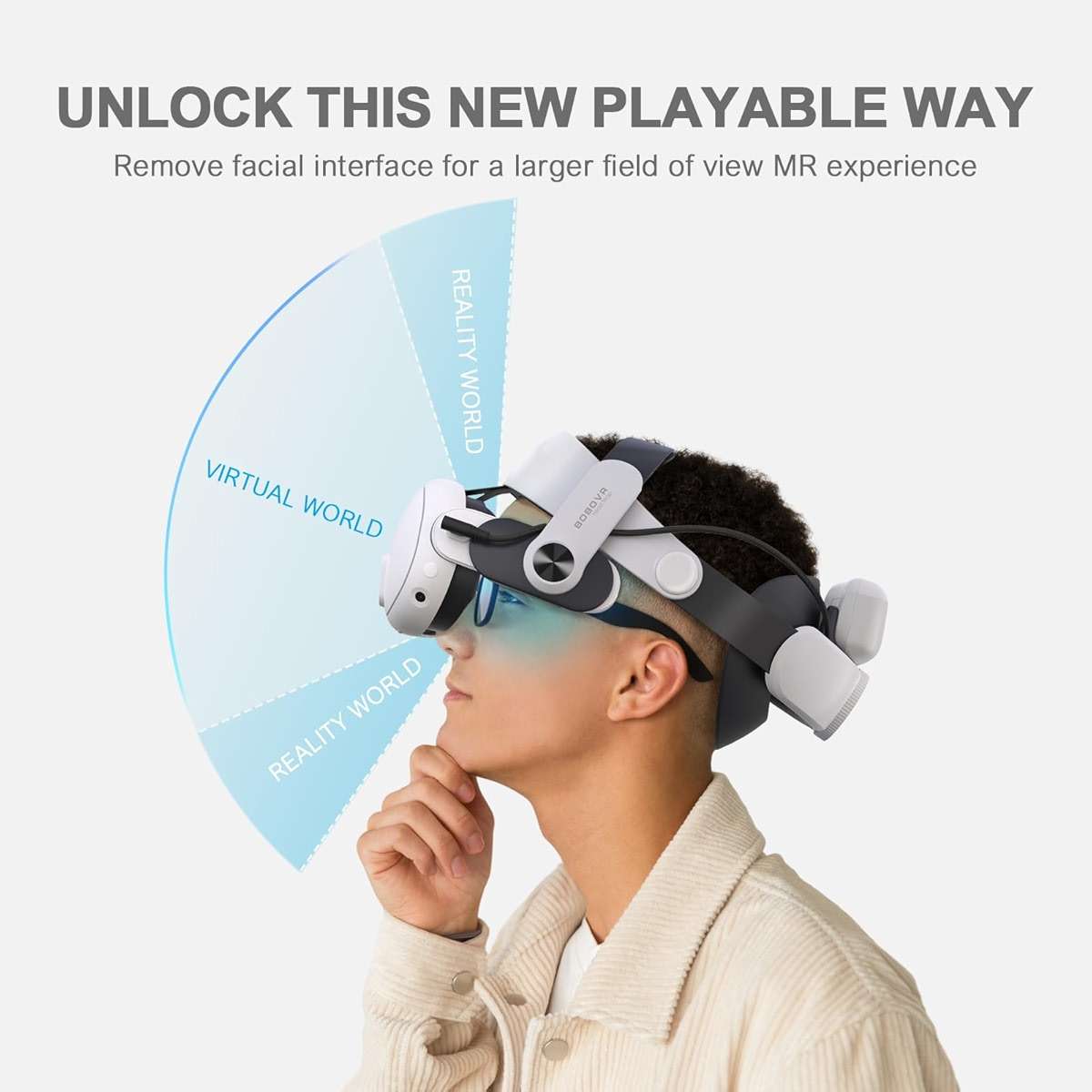 BOBOVR M3 Pro Battery Pack Head Strap Accessories, Compatible with Meta Quest 3/Quest 3S,Reduce Facial Stress,Magnetic Battery Swap Design - Image 6