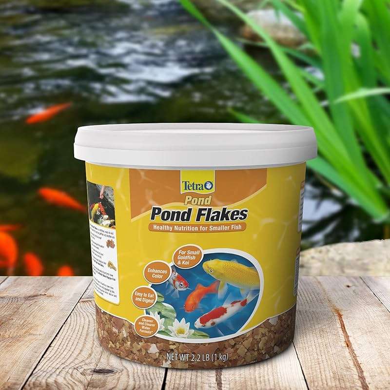 Tetra Pond Flakes Complete Nutrition for Smaller Pond Fish, Goldfish and Koi Fish, 2.2 Pounds - Image 9