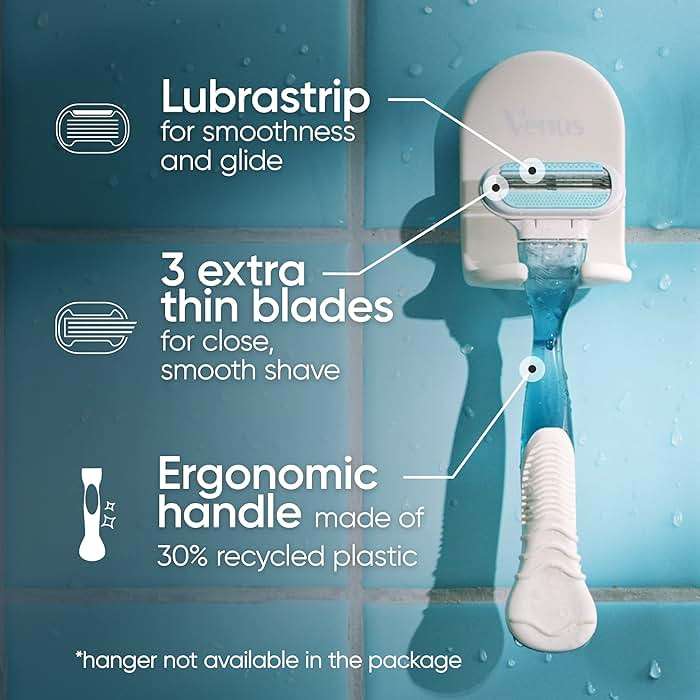 Gillette Venus Women's Razor, 1 Handle + 2 Refills, Pack of 2 | Smooth - Image 2
