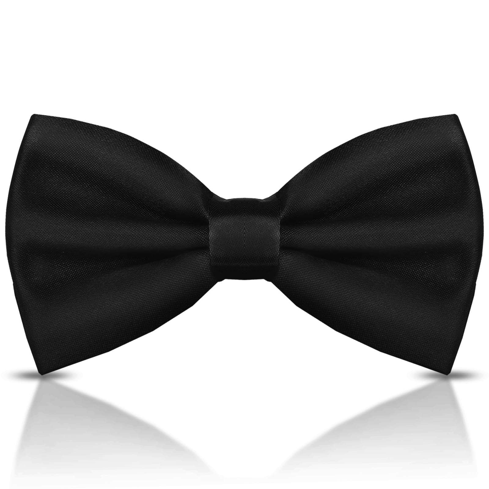 WOXVM Men's Bow Ties Solid Color Pre-Tied Bow Tie Satin Formal Tuxedo Bowtie Adjustable Neck Bowtie for Men Wedding Party - Image 1
