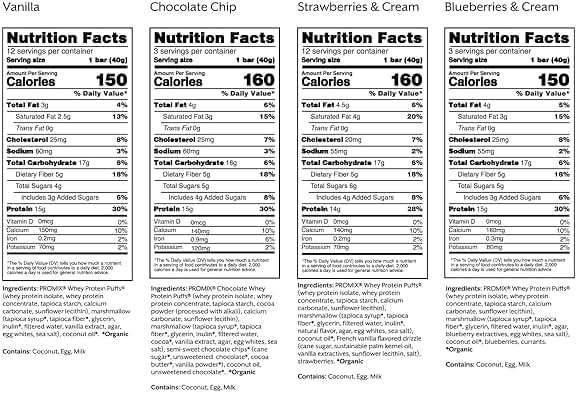 ProMix Nutrition Protein Puff Bars - Variety Pack - Vanilla, Chocolate, Strawberry, Blueberry - Marshmallow Crispy Treat - High Protein & Low Calorie - 12 Bars - Image 7