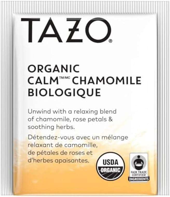 TAZO Calm Chamomile Herbal Tea Bags, Caffeine Free Blend, 16 Total Tea Bags - Image 3