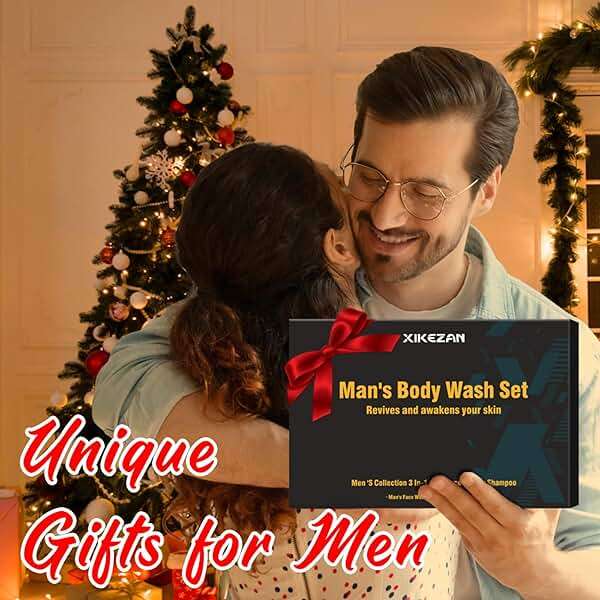 Gifts for Men,Mens Body Wash Gift Set Cleansing & Hydrating Skin w/Face Wash,Deodorant,Sandalwood & Cologne 3 in 1 Hair,Face & Body Wash,Mens Stocking Stuffers Christmas Gifts for Men Him Dad Husband - Image 2