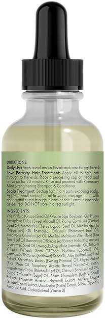 Mielle Organics Rosemary & Mint Light Hair Oil, Split Ends & Dry Scalp Treatment - Infused with Biotin & Essential Oils for Strengthening, Soothing, Moisturizing & Encouraging Longer Hair (2 Oz) - Image 8