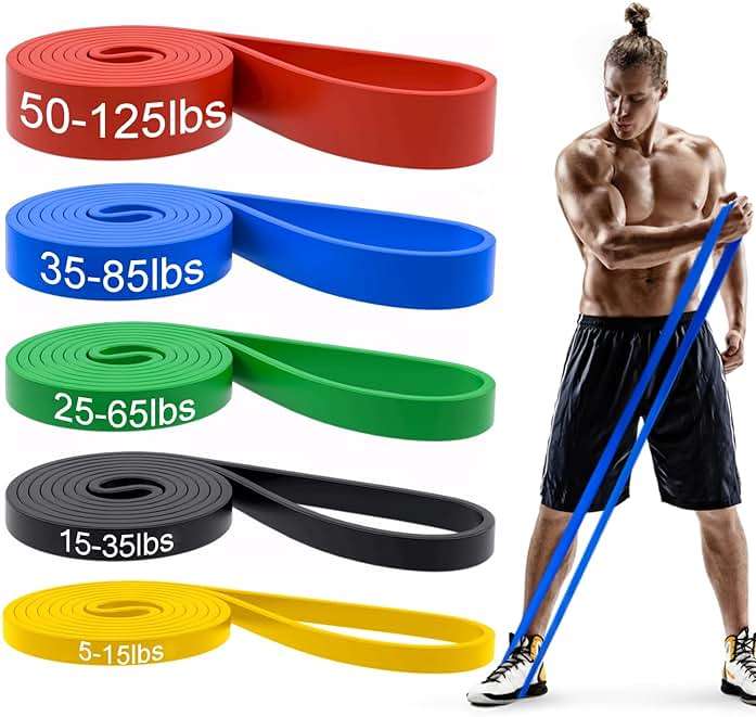 Pull Up Bands, Resistance Bands Set, Exercise Workout Bands for Men & Women, Ideal for Body Stretching, Physical Therapy and Muscle Training - Image 1