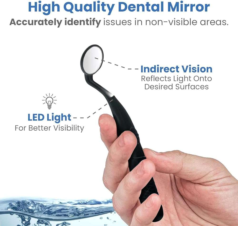 AquaSonic Home Dental Center Rechargeable Power Toothbrush & Smart Water Flosser - Complete Family Oral Care System - 10 Attachments and Tips Included - Various Modes & Timers (Black) - Image 7