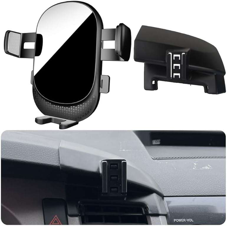 Car Phone Holder for Toyota Tundra/Sequoia Auto Accessories[only For 2007-2013 Tundra & 2008-2017 Sequoia，non universal][Auto Lock Hands Free Cell Phone Mount Car fits for iPhone & All Smartphones] - Image 1