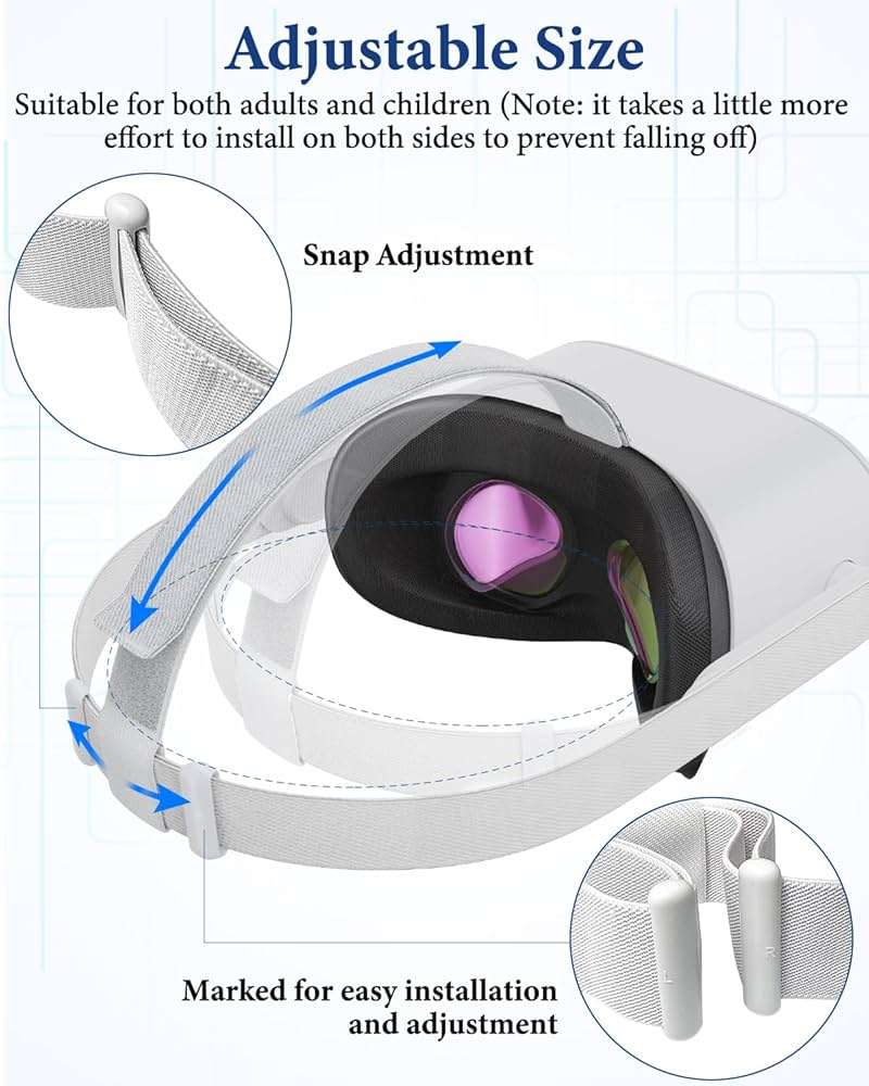 Original Replacement Head Strap for Meta Oculus Quest 2 Vr Headset | Original Replacement HeadStrap, Lightweight&Well-Balanced, Combining Comfort&Durability, Exceptional Strength&Sturdiness - Image 4