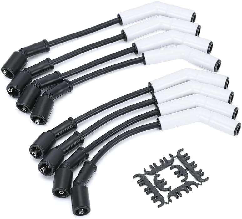 Spark Plug Wire Set for GM LS3/LS4/LS7/LT Engines 9070C Extreme 9000 Ceramic Spark Plug Boot Ignition Wire/Cable Kit - Image 1
