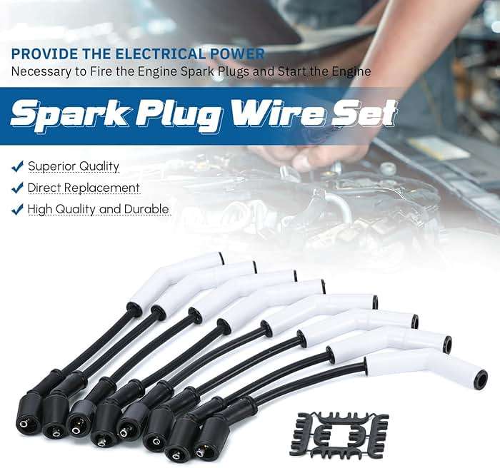 Spark Plug Wire Set for GM LS3/LS4/LS7/LT Engines 9070C Extreme 9000 Ceramic Spark Plug Boot Ignition Wire/Cable Kit - Image 2
