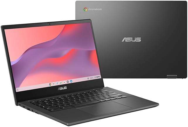 ASUS Chromebook CM14 Laptop, 14" HD Anti-Glare Display (1366x768), MediaTek Kompanio 520, 4GB RAM, 64GB eMMC, ChromeOS, Gray, CM1402CM2A-DS44, Gravity Grey - Image 1