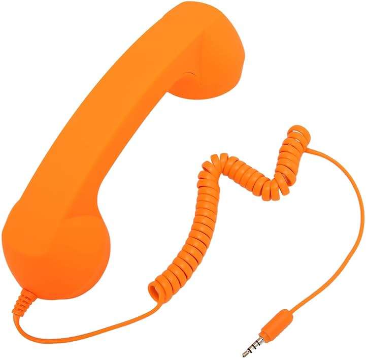 Retro 3.5mm Telephone Handset for Cellphone - Radiation Proof Old Phone Receiver, Handheld Headset for Cell Phone - Image 1