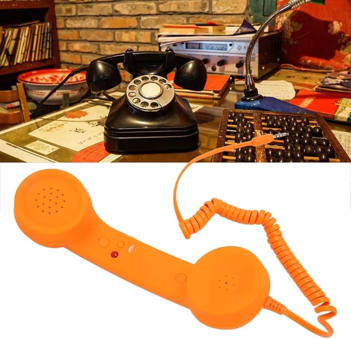 Retro 3.5mm Telephone Handset for Cellphone - Radiation Proof Old Phone Receiver, Handheld Headset for Cell Phone - Image 8