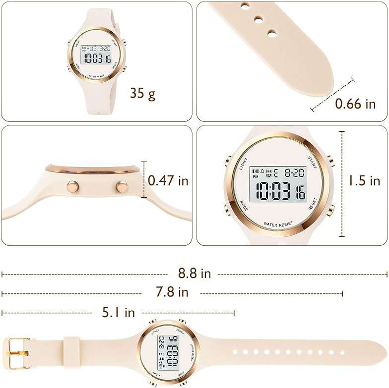 XCZAP Outdoor Sport Watches Alarm Clock Waterproof LED Digital Watch - Image 5
