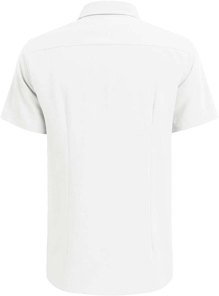 COOFANDY Men's Cuban Guayabera Shirt Short Sleeve Button Down Shirts Casual Summer Beach Linen Shirts - Image 6