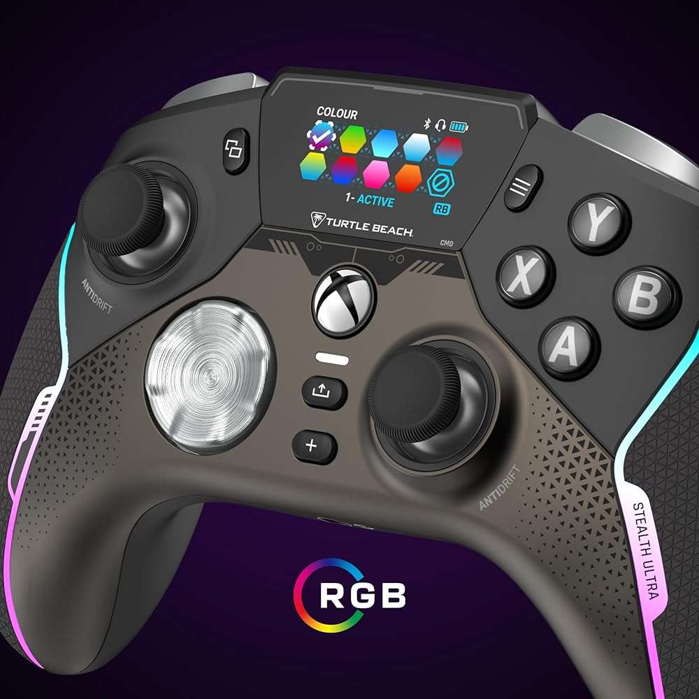 Turtle Beach Stealth Ultra High-Performance Wireless Gaming Controller Licensed for Xbox Series X|S, Xbox One, Windows PC, Android - LED Dashboard, Rapid Charge Dock, RGB Lighting, Bluetooth, Black - Image 12