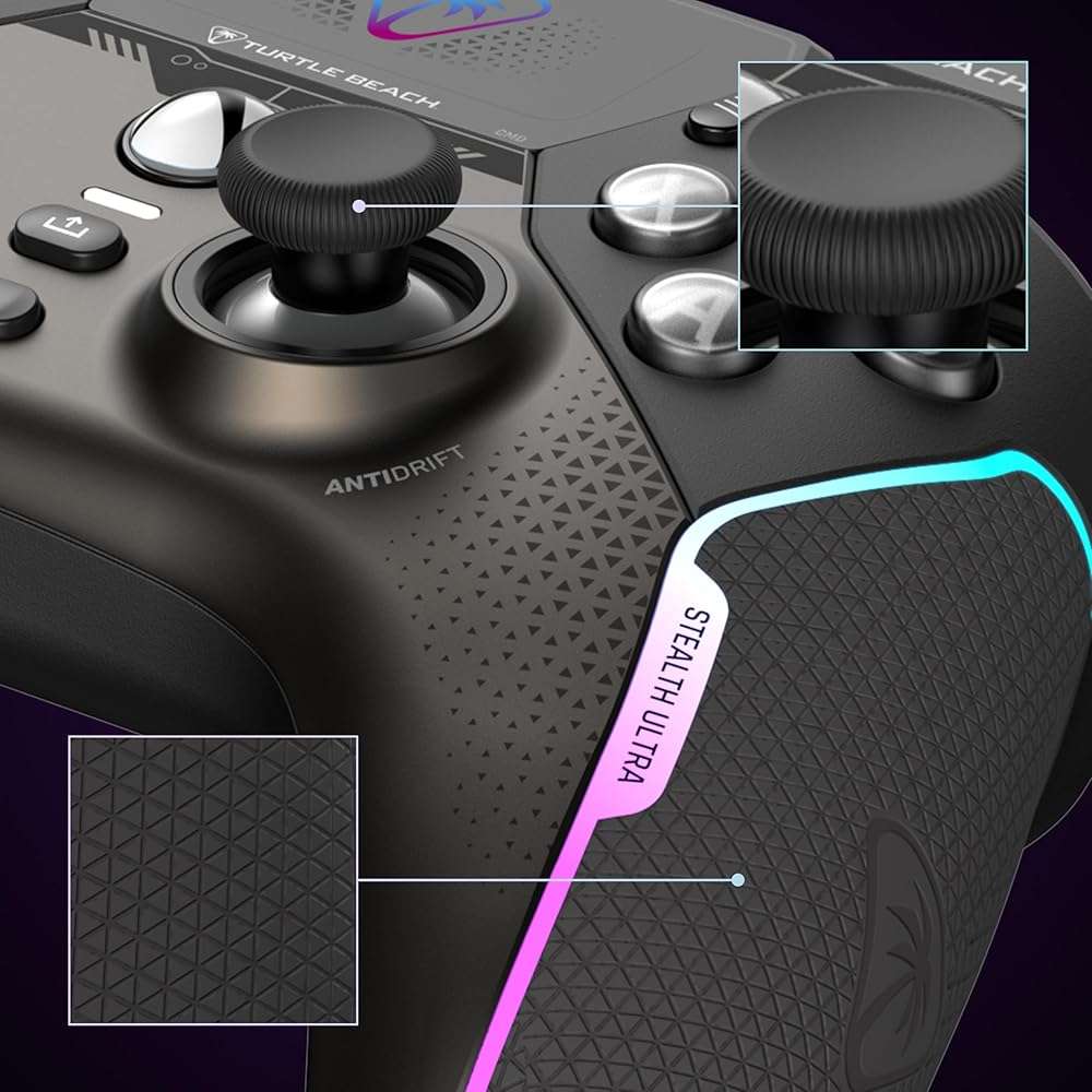 Turtle Beach Stealth Ultra High-Performance Wireless Gaming Controller Licensed for Xbox Series X|S, Xbox One, Windows PC, Android - LED Dashboard, Rapid Charge Dock, RGB Lighting, Bluetooth, Black - Image 17