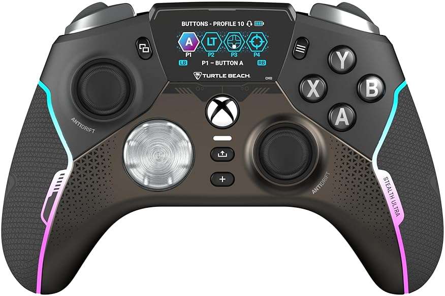 Turtle Beach Stealth Ultra High-Performance Wireless Gaming Controller Licensed for Xbox Series X|S, Xbox One, Windows PC, Android - LED Dashboard, Rapid Charge Dock, RGB Lighting, Bluetooth, Black - Image 22