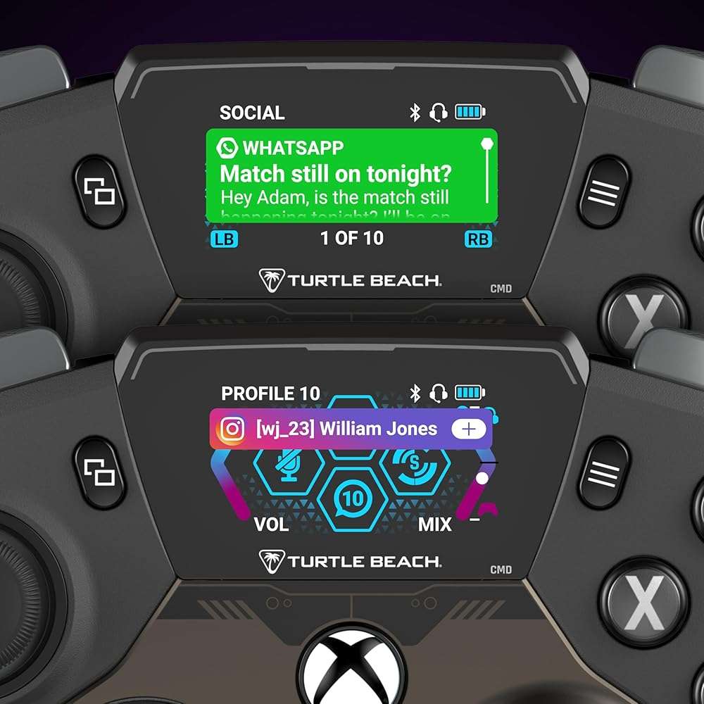 Turtle Beach Stealth Ultra High-Performance Wireless Gaming Controller Licensed for Xbox Series X|S, Xbox One, Windows PC, Android - LED Dashboard, Rapid Charge Dock, RGB Lighting, Bluetooth, Black - Image 4