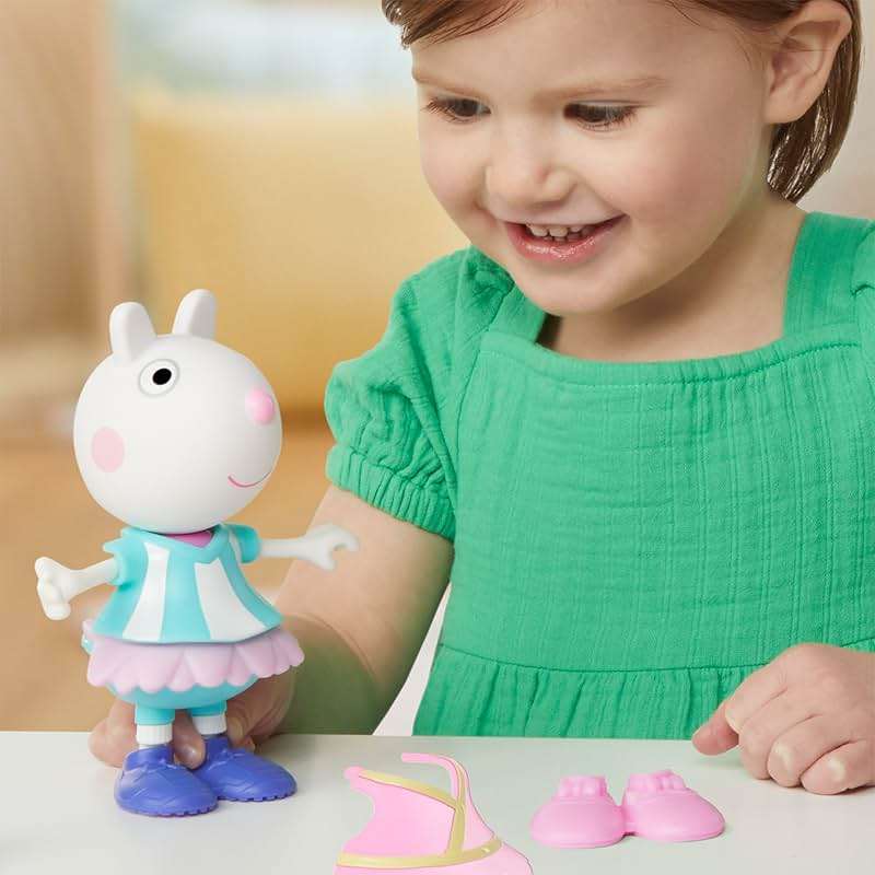 Peppa Pig Suzy Sheep-Up Figure with 6 Easy-On Fashion Accessories, 6-Inch Doll, Preschool Toys for Girls and Boys 3 and Up - Image 5