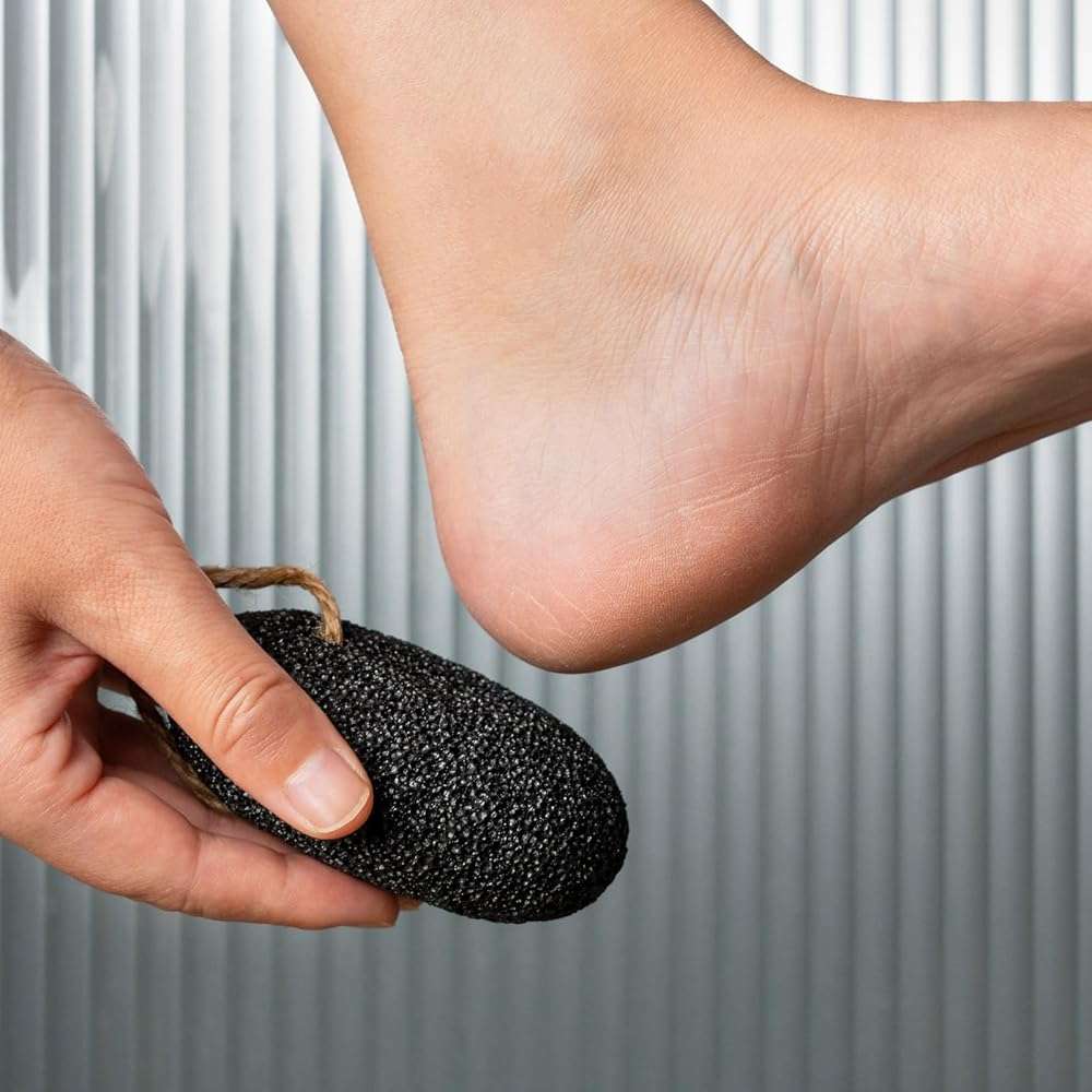 CopesFuda Natural Volcanic Pumice Stone for Feet & Hands. Foot Scrubber for Dead Skin Remover & Deep Cleansing, Cone Shape Stone for Hard-to-Reach Areas Corn Removal, 2 Pcs, Ready-to-Gift Design - Image 5