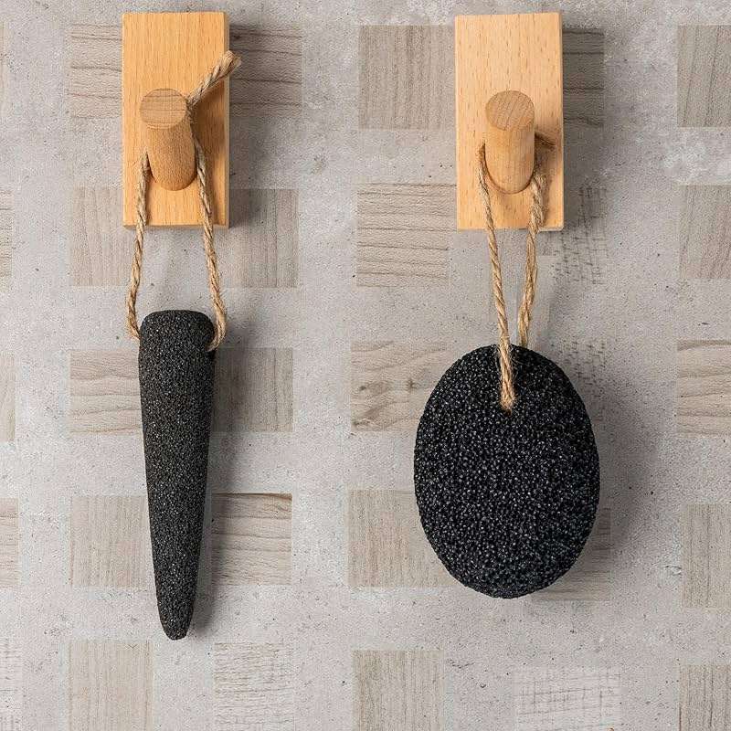 CopesFuda Natural Volcanic Pumice Stone for Feet & Hands. Foot Scrubber for Dead Skin Remover & Deep Cleansing, Cone Shape Stone for Hard-to-Reach Areas Corn Removal, 2 Pcs, Ready-to-Gift Design - Image 6