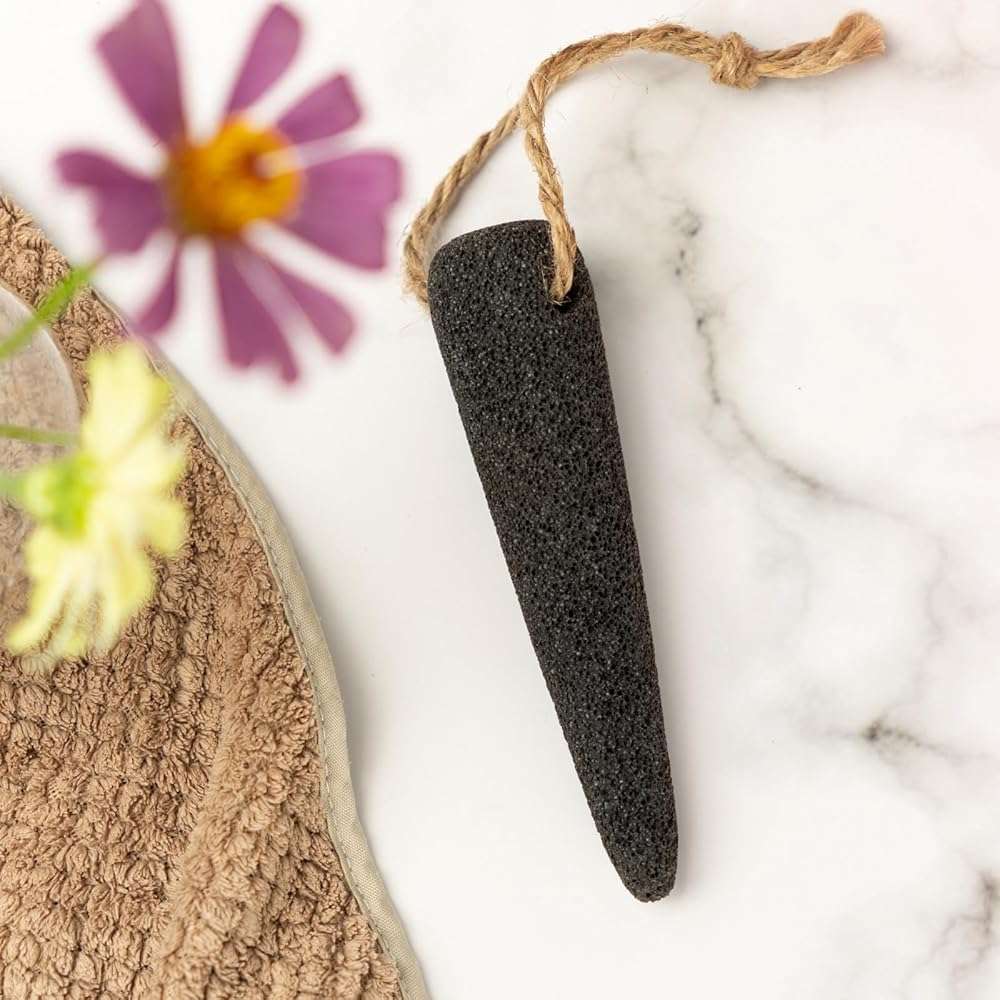 CopesFuda Natural Volcanic Pumice Stone for Feet & Hands. Foot Scrubber for Dead Skin Remover & Deep Cleansing, Cone Shape Stone for Hard-to-Reach Areas Corn Removal, 2 Pcs, Ready-to-Gift Design - Image 9