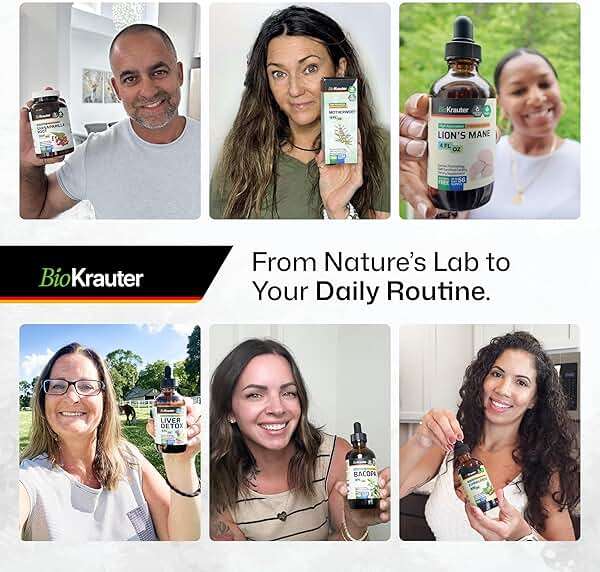 BIO KRAUTER® Skullcap Tincture for Calm & Relaxation - Liquid Skullcap Herb 4 Fl.Oz 56 Days of Supply - Pure & Vegan Sleep Supplement - Calm Drops 680 mg per Serving Alcohol & Sugar Free - Image 5