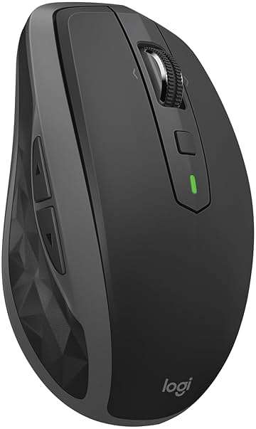 Logitech MX Anywhere 2S Bluetooth Edition Compact Wireless Mouse, No USB Receiver - Use On Any Surface, Hyper-Fast Scrolling, Rechargeable, Control Up to 3 Apple Mac and Windows Computers and Laptops - Image 1