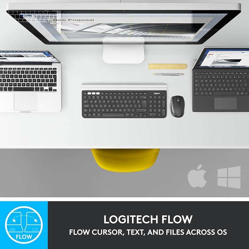 Logitech MX Anywhere 2S Bluetooth Edition Compact Wireless Mouse, No USB Receiver - Use On Any Surface, Hyper-Fast Scrolling, Rechargeable, Control Up to 3 Apple Mac and Windows Computers and Laptops - Image 2