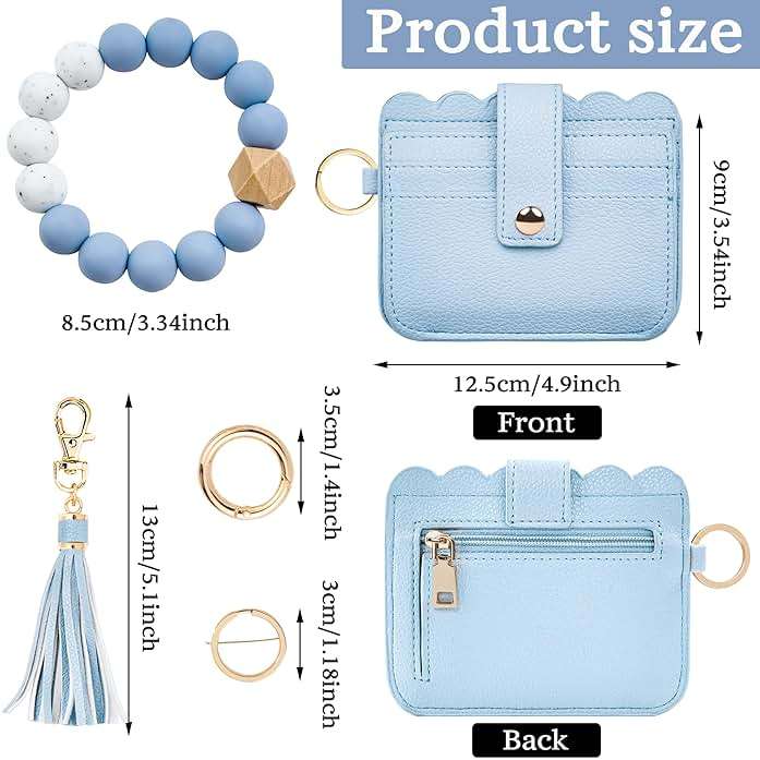 Lostars Wristlet Wallet for Women with Keychain – RFID Card Holder Small Wallet Wristlet with Key Ring - Image 2