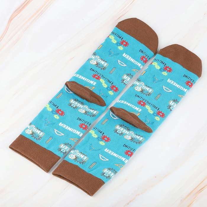 CMNIM Mechanical Engineer Socks - 2 Pair Funny Engineering Student Gift for Men & Women - Image 3