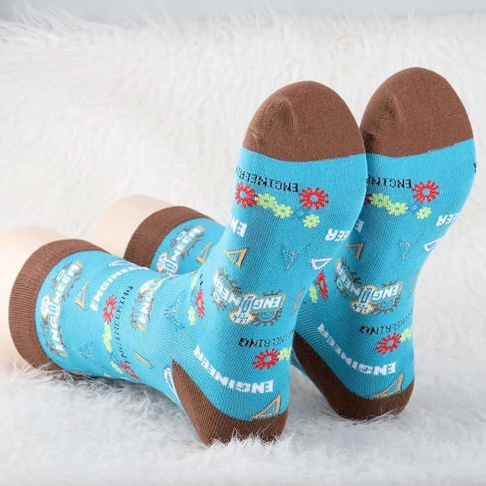 CMNIM Mechanical Engineer Socks - 2 Pair Funny Engineering Student Gift for Men & Women - Image 4
