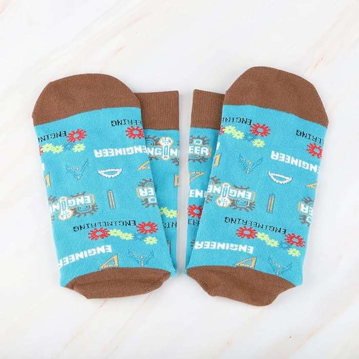CMNIM Mechanical Engineer Socks - 2 Pair Funny Engineering Student Gift for Men & Women - Image 5