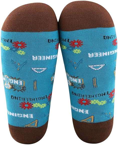 CMNIM Mechanical Engineer Socks - 2 Pair Funny Engineering Student Gift for Men & Women - Image 6