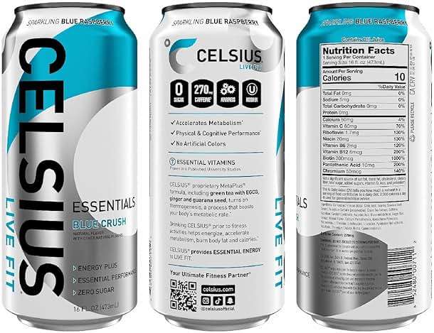 Celsius Essentials Blue Crush 16oz - Image 3