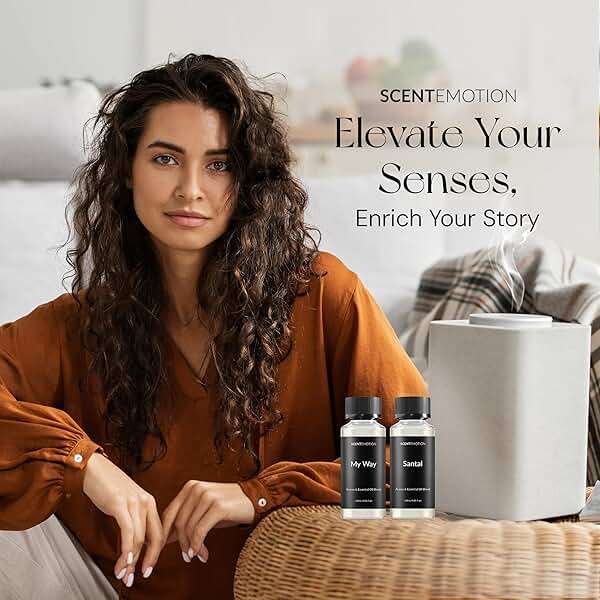 SCENTEMOTION Santal Essential Oils for Diffuser | Aromatherapy Fragrance Oil with Notes of Sandalwood, Musk, & Papyrus | Luxury Scent Oil | 4.05 fl oz, 120ml - Image 6