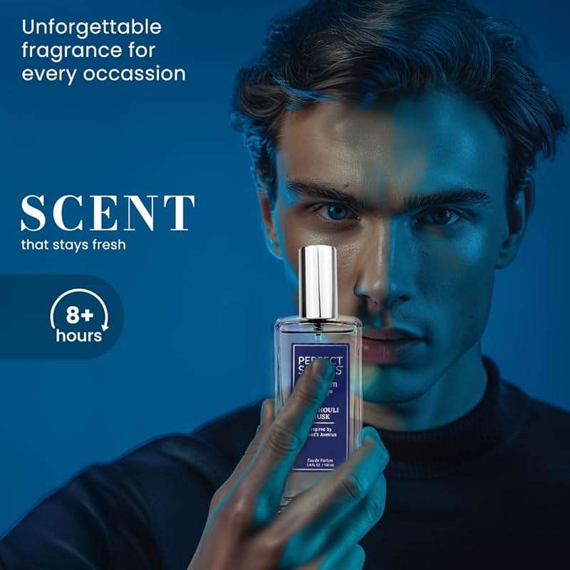Perfect Scents Fragrances | Inspired by Creed’s Aventus | Platinum Collection | Patchouli Musk | Men’s Eau de Parfum | CLEAN, Vegan, Paraben & Phthalate Free | Never Tested on Animals | 3.4 Fl Oz - Image 5