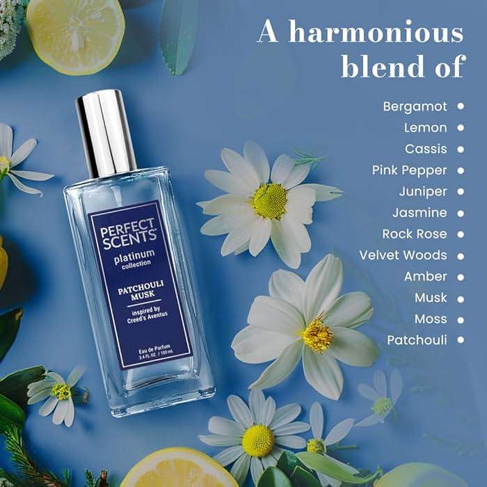 Perfect Scents Fragrances | Inspired by Creed’s Aventus | Platinum Collection | Patchouli Musk | Men’s Eau de Parfum | CLEAN, Vegan, Paraben & Phthalate Free | Never Tested on Animals | 3.4 Fl Oz - Image 6