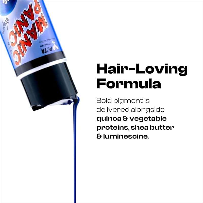 MANIC PANIC Cool Deep Blood Red Color Depositing Conditioner - Love Color Hair Conditioner Keeps Hair Vibrant, Nourished & Refreshed - Formulated with Shea Butter & Quinoa - Rock Me Red (8oz) - Image 4