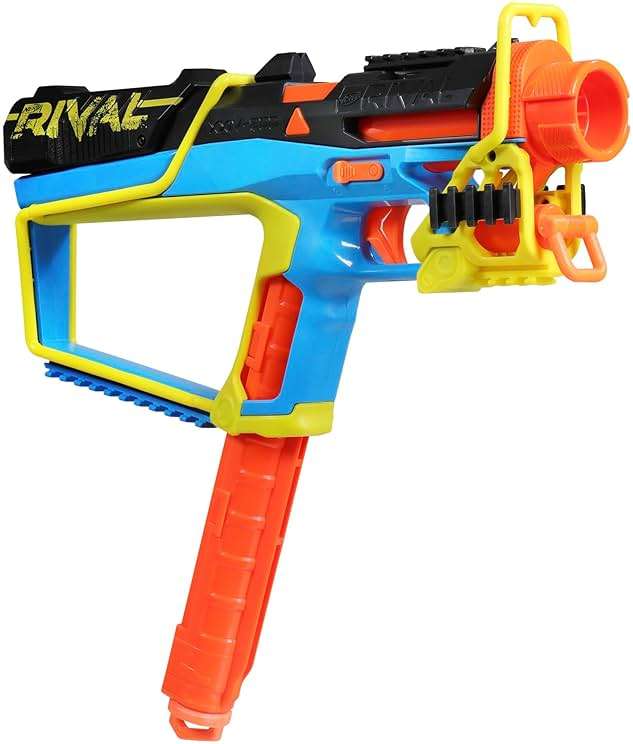 Nerf Rival Mirage XXIV-800 Blaster, 10 Nerf Rival Accu-Rounds, 2 Ways to Load, 8 Round Removable Magazine, Pump Action Priming, Gifts for Teens - Image 13